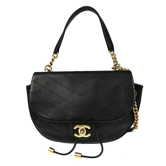 Chanel Black Calfskin Wild Stitch 2way Shoulder Bag XX40677 - Picture 1 of 9